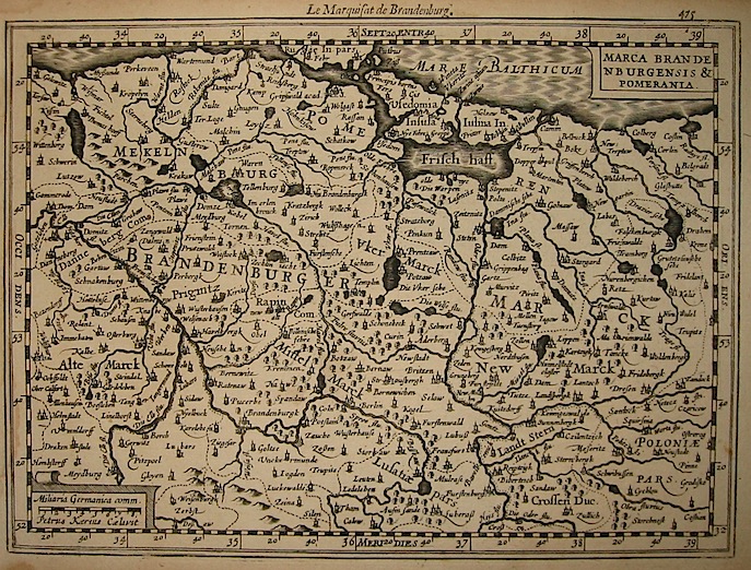 Mercator Gerard - Hondius Jodocus Marca Brandeburgensis & Pomerania 1630 Amsterdam 